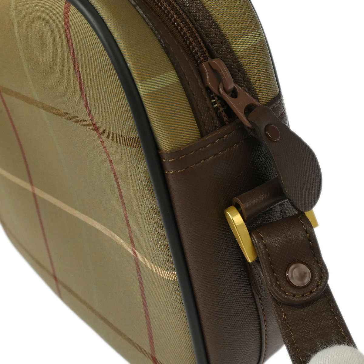 Burberrys Brown Check Shoulder Bag - Image 6
