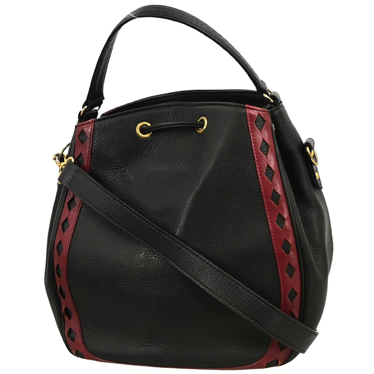 Yves Saint Laurent Black 2way Bucket Bag - Image 2