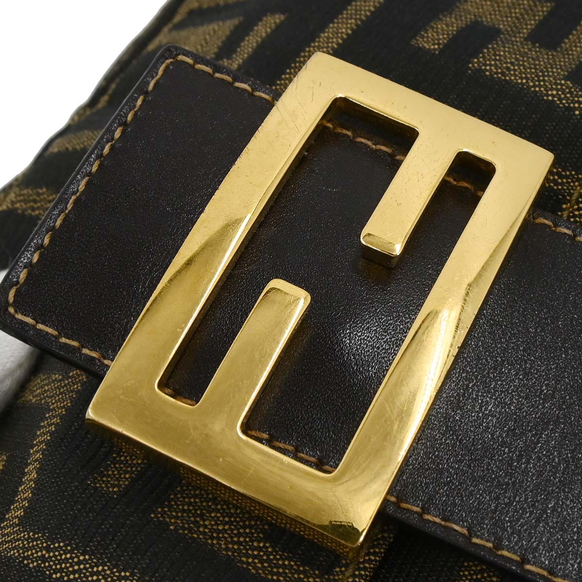 Fendi Brown Zucca Shoulder Bag - Image 4