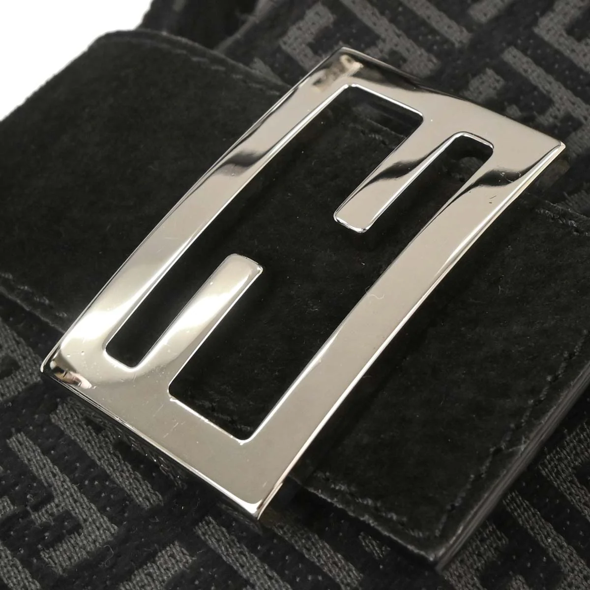 Fendi Black Gray Zucchino Tote Handbag - Image 5