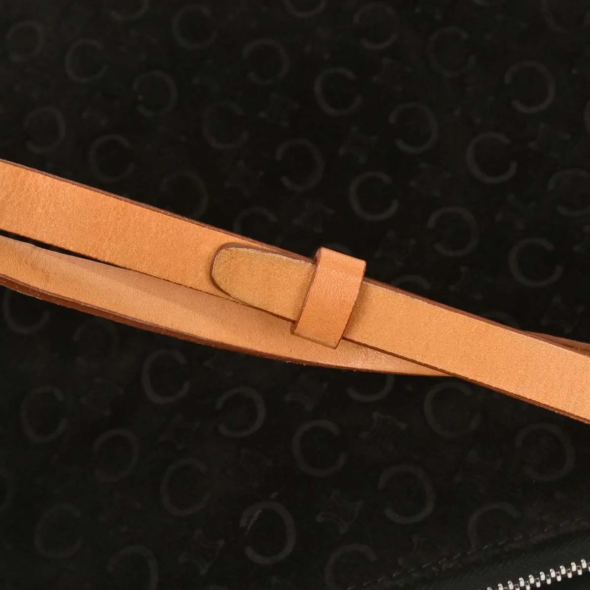 Celine Black Suede C Macadam Twin Handbag - Image 3