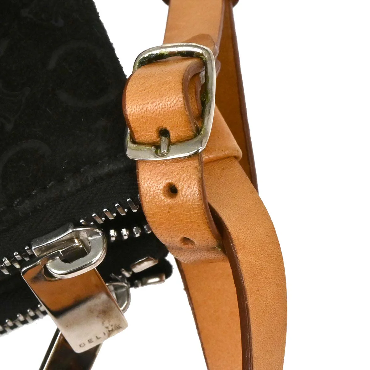 Celine Black Suede C Macadam Twin Handbag - Image 4