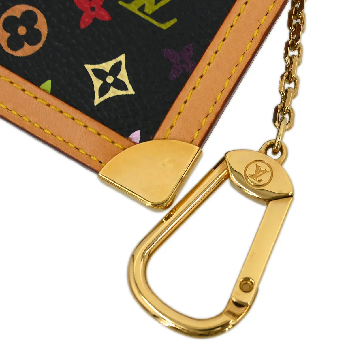 Louis Vuitton 2004 Multicolor Pochette Cles Coin Case Wallet M92654 - Image 6