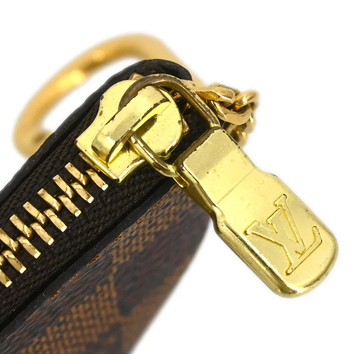 Louis Vuitton 2004 Damier Pochette Cles Coin Case Wallet Purse N62658 - Image 4