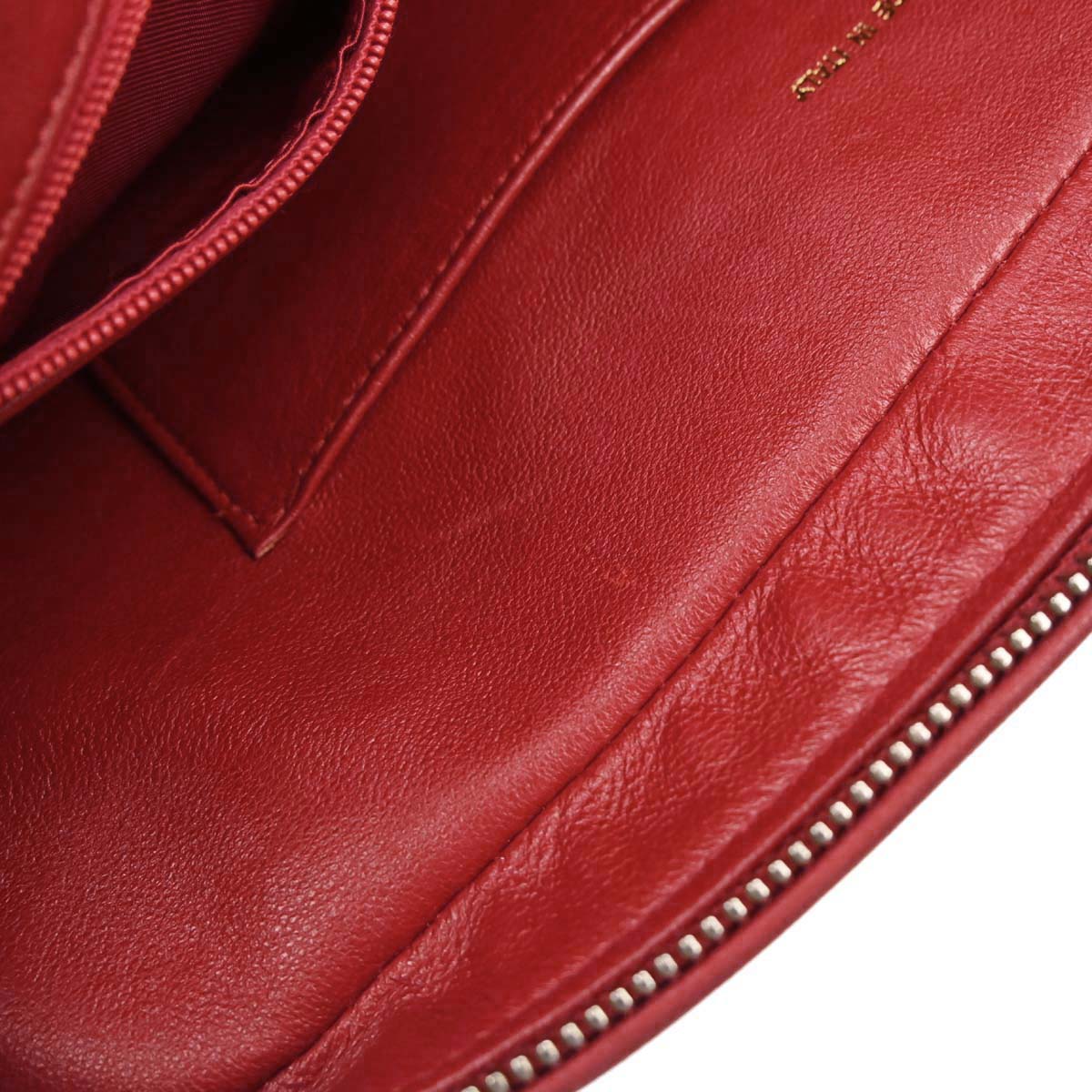 Chanel Red Lambskin Shoulder Bag - Image 10