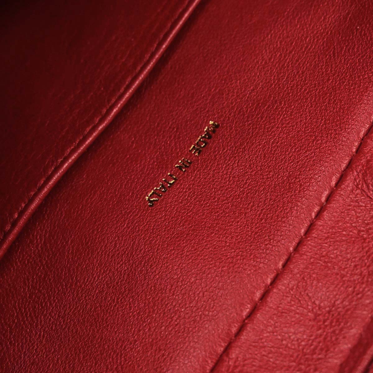 Chanel Red Lambskin Shoulder Bag - Image 11