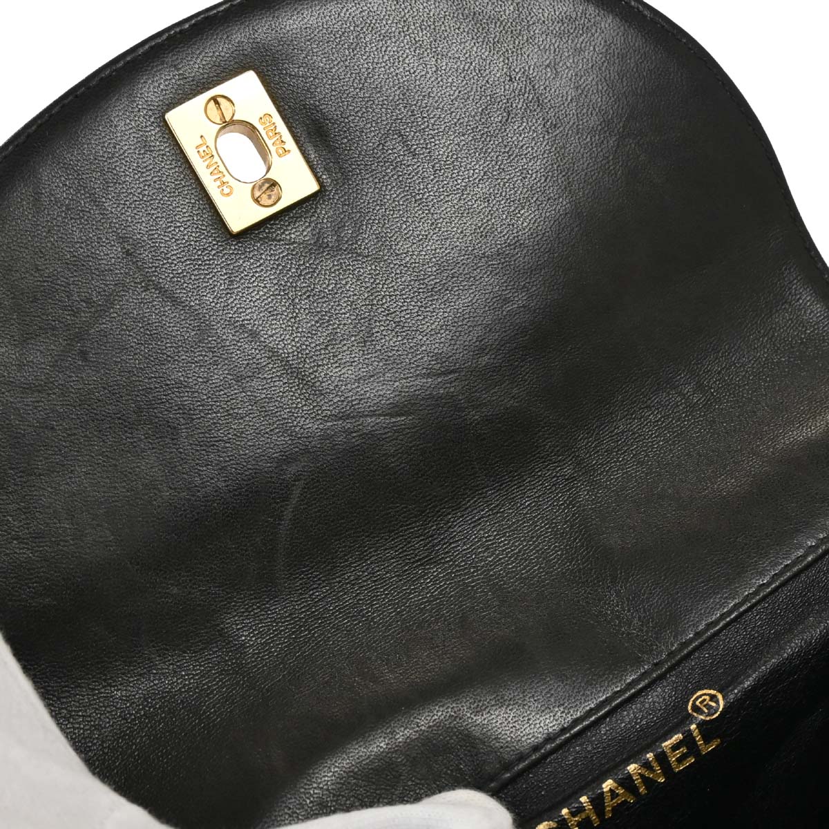 Chanel 1994-1996 Black Lambskin Large Duma Backpack - Image 8