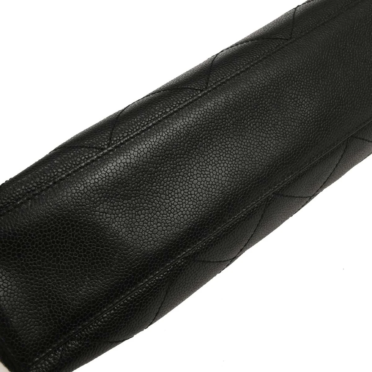 Chanel 2000-2001 Black Caviar Tote Handbag - Image 6