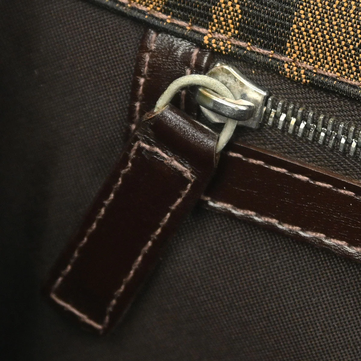 Fendi Brown Zucca Clutch Bag - Image 9