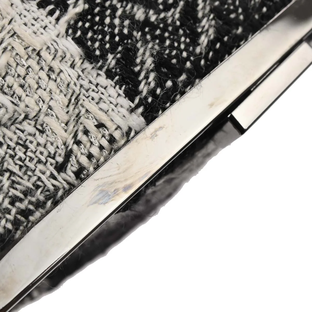 Chanel 2005-2006 Black Tweed Vanity Handbag Box - Image 6