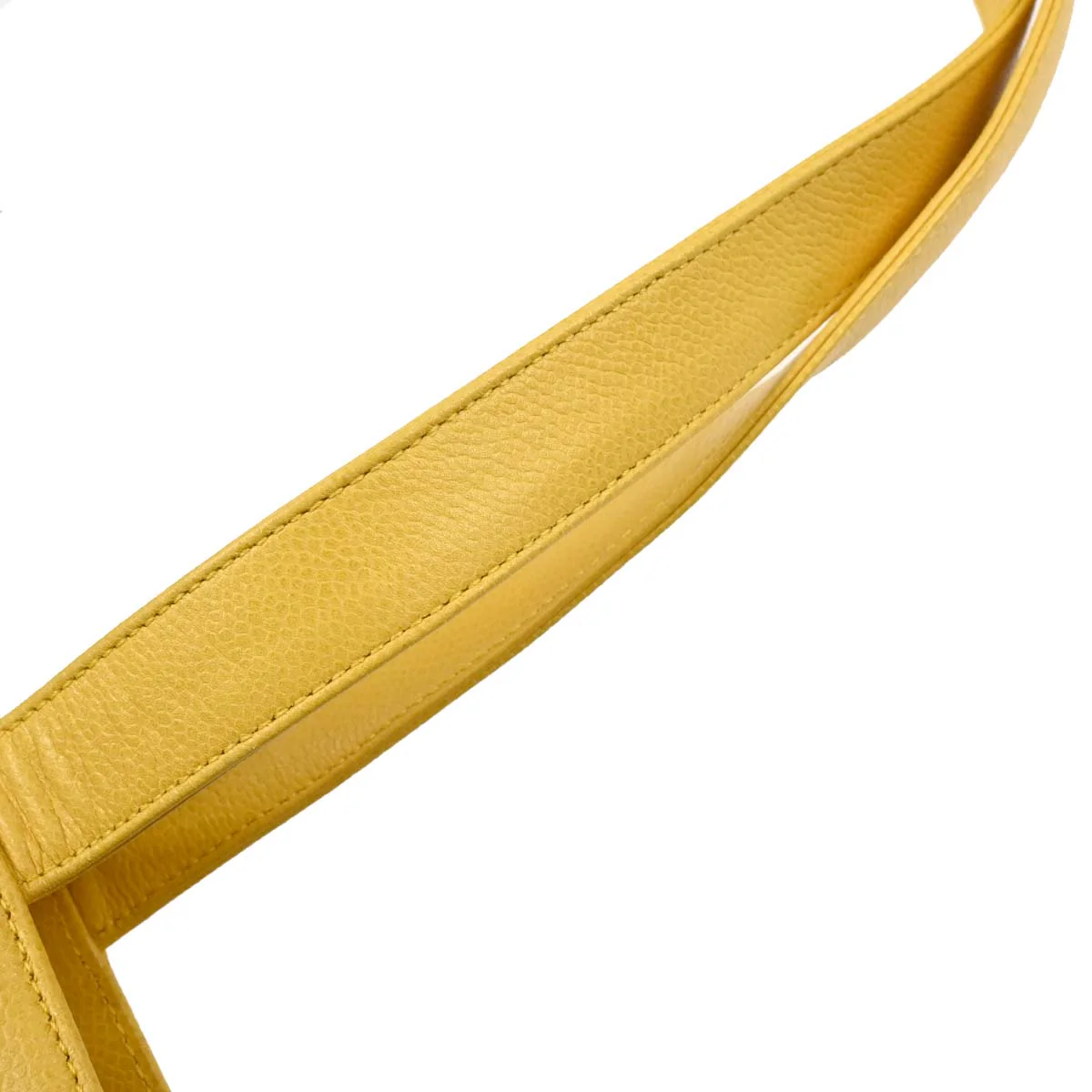 Chanel 1997-1999 Yellow Caviar Tote Handbag - Image 6