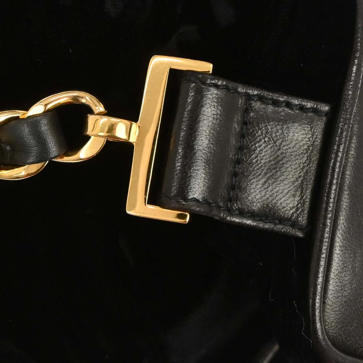 Chanel 1991-1994 Black Velvet Lambskin Backpack - Image 4