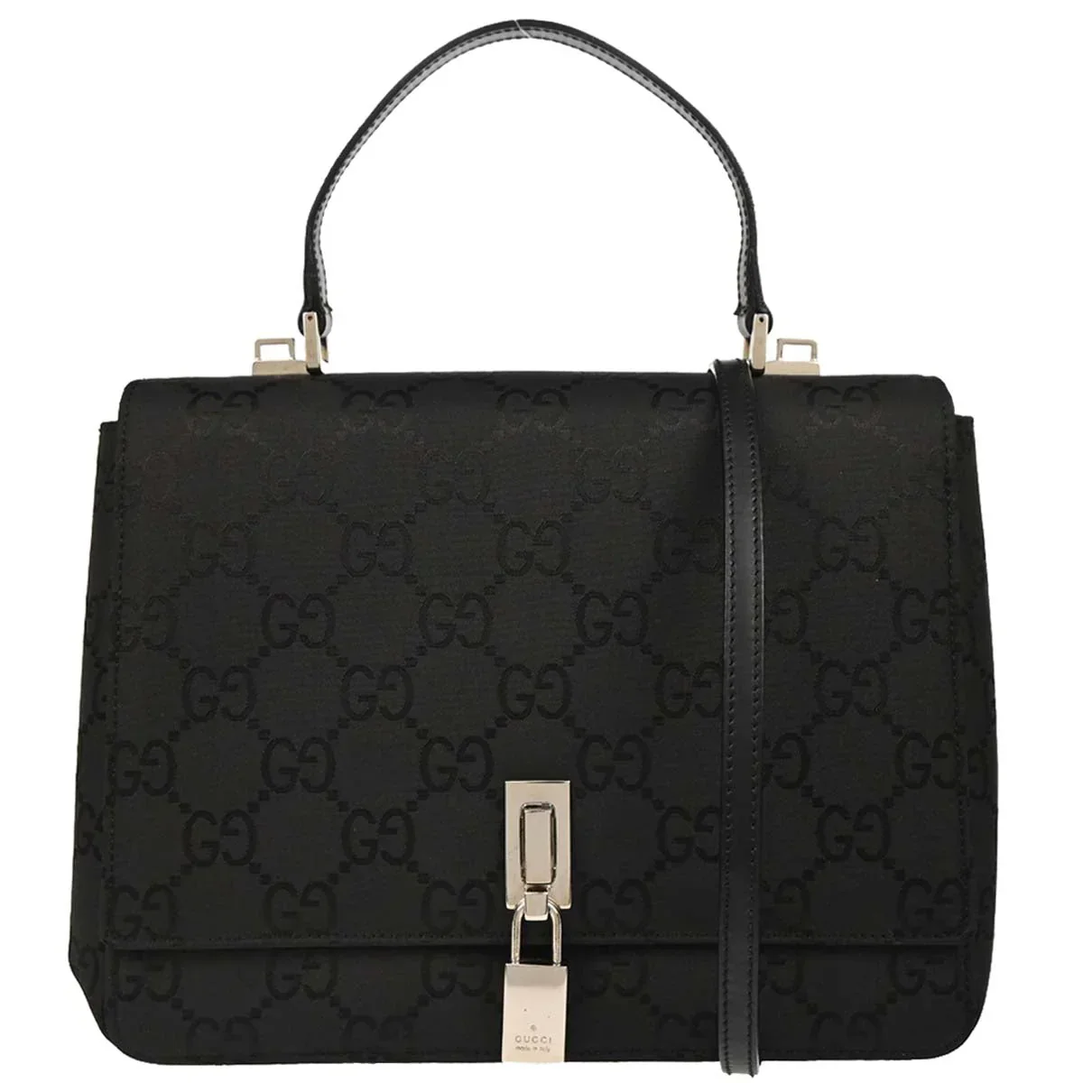Gucci Black GG 2way Shoulder Handbag