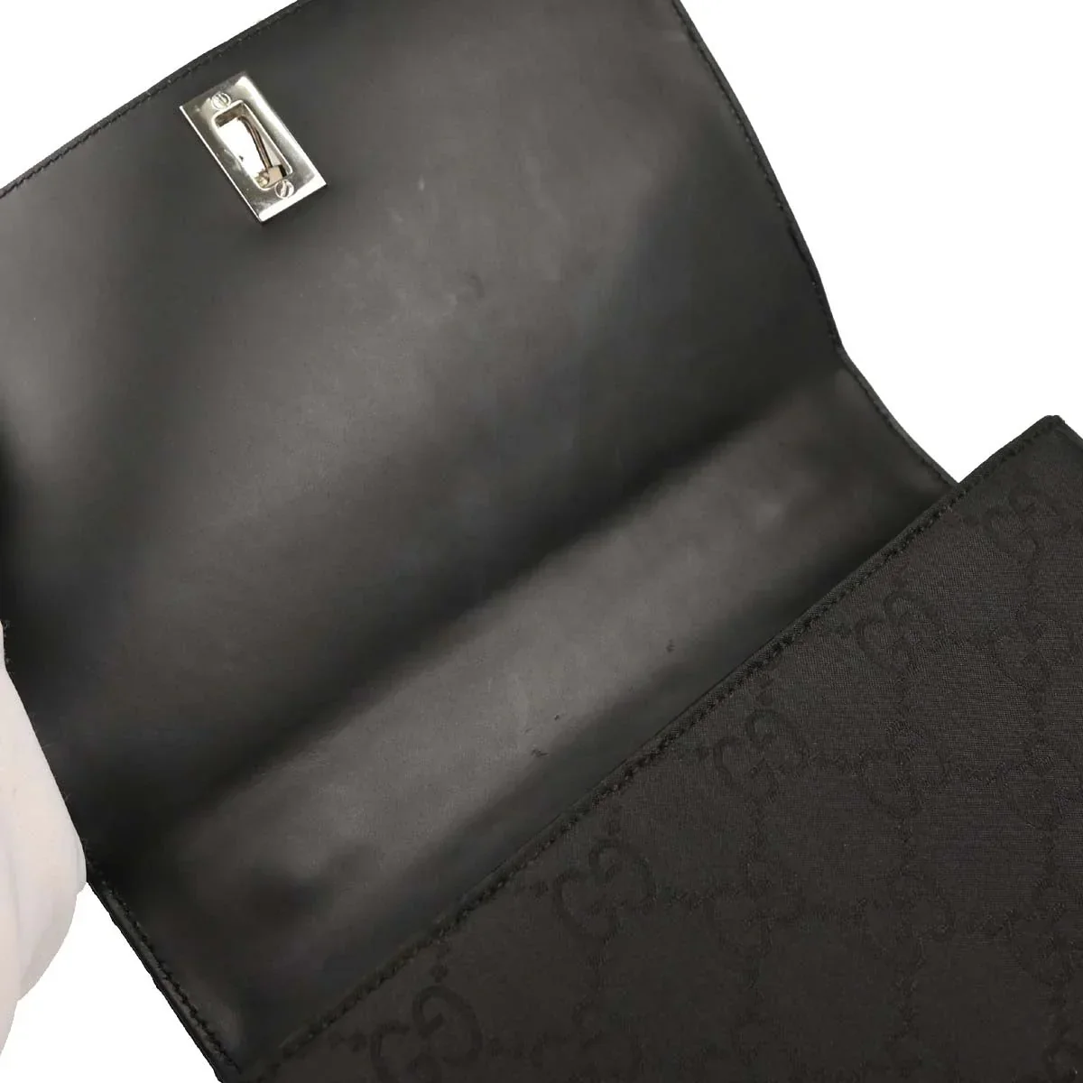 Gucci Black GG 2way Shoulder Handbag - Image 6