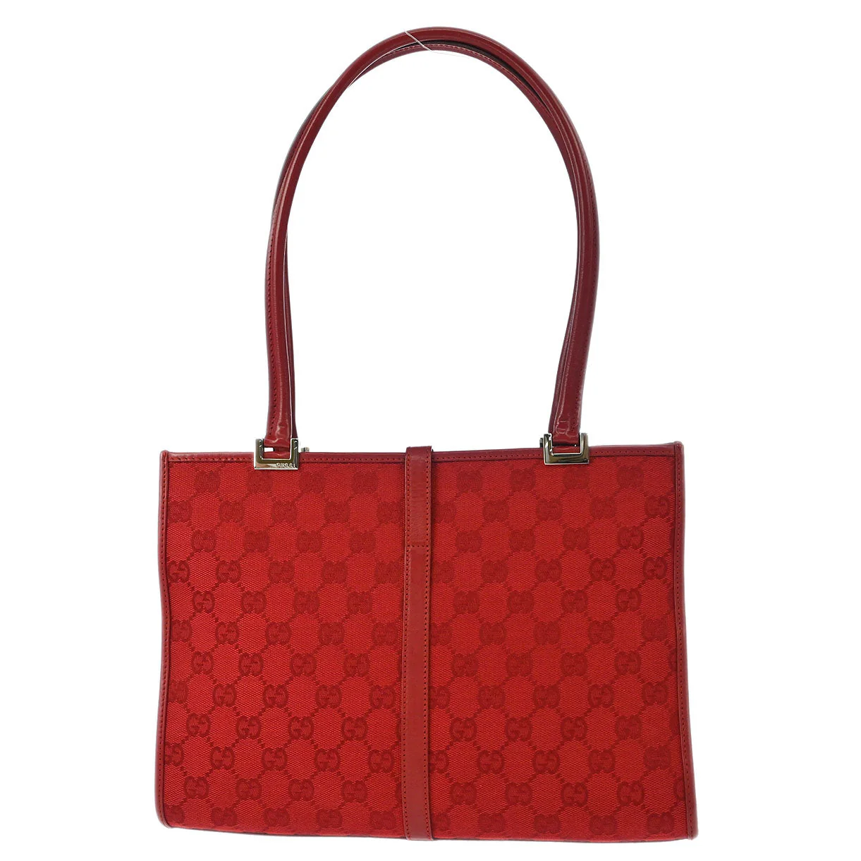 Gucci Red GG Jackie Handbag - Image 2