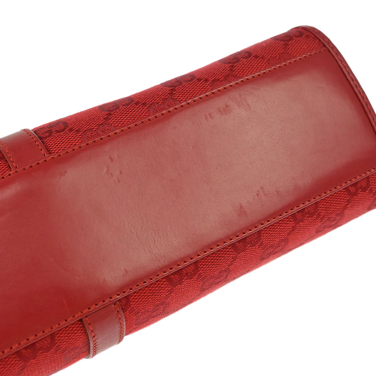 Gucci Red GG Jackie Handbag - Image 3