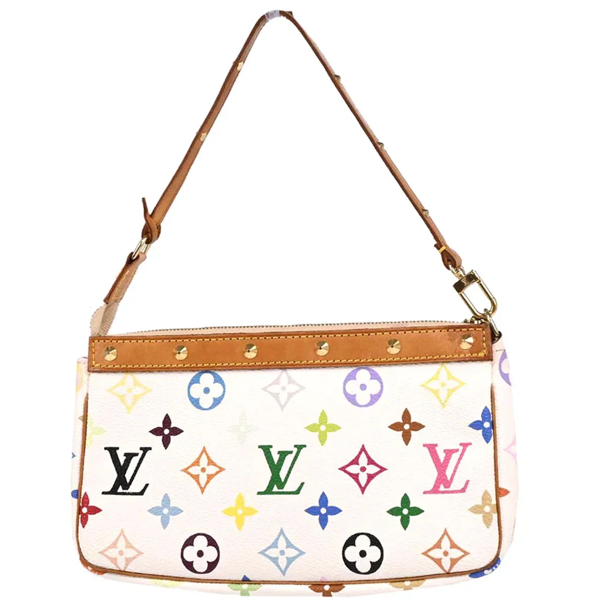 Louis Vuitton 2004 Multicolor Pochette Accessoires Handbag M92649 - Image 2