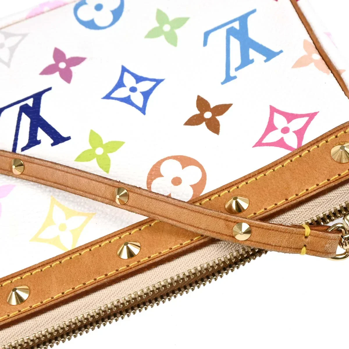 Louis Vuitton 2004 Multicolor Pochette Accessoires Handbag M92649 - Image 7
