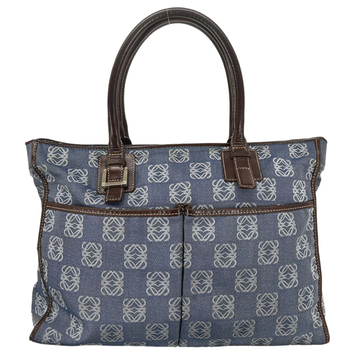 Loewe 2003 Indigo Denim Tote Handbag