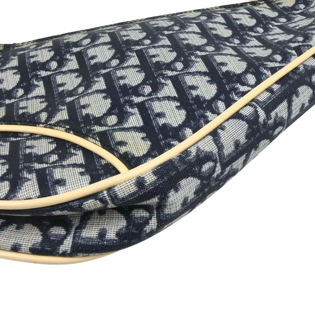 Christian Dior Navy PVC Trotter Saddle Handbag - Image 4