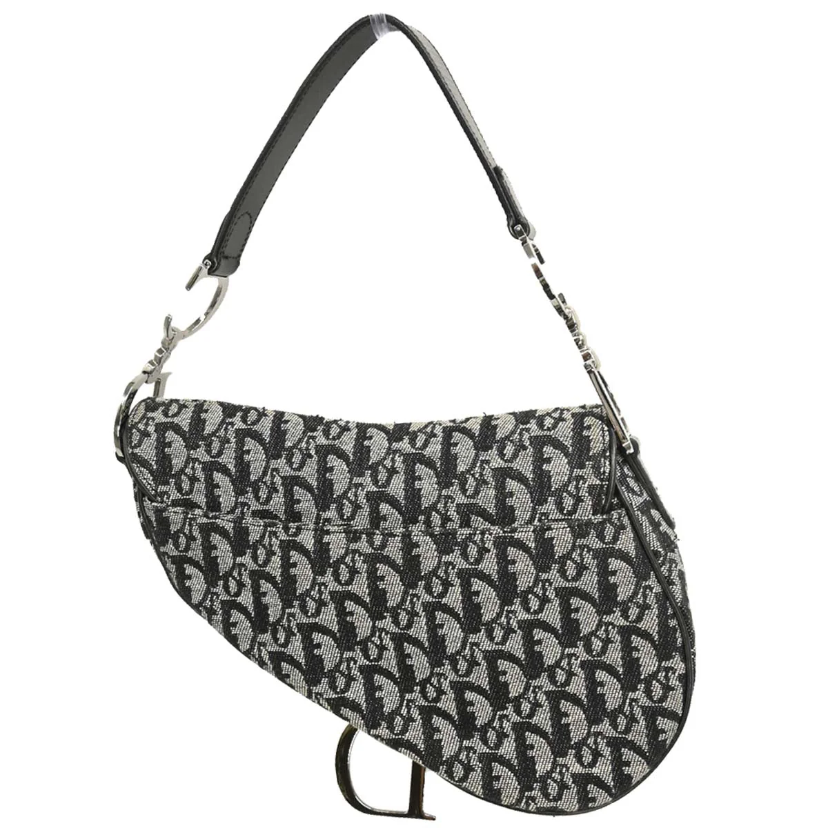 Christian Dior 2002 Black Trotter Saddle Handbag - Image 2