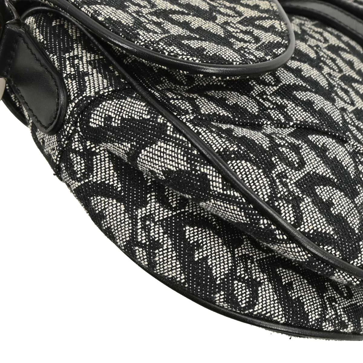 Christian Dior 2002 Black Trotter Saddle Handbag - Image 3