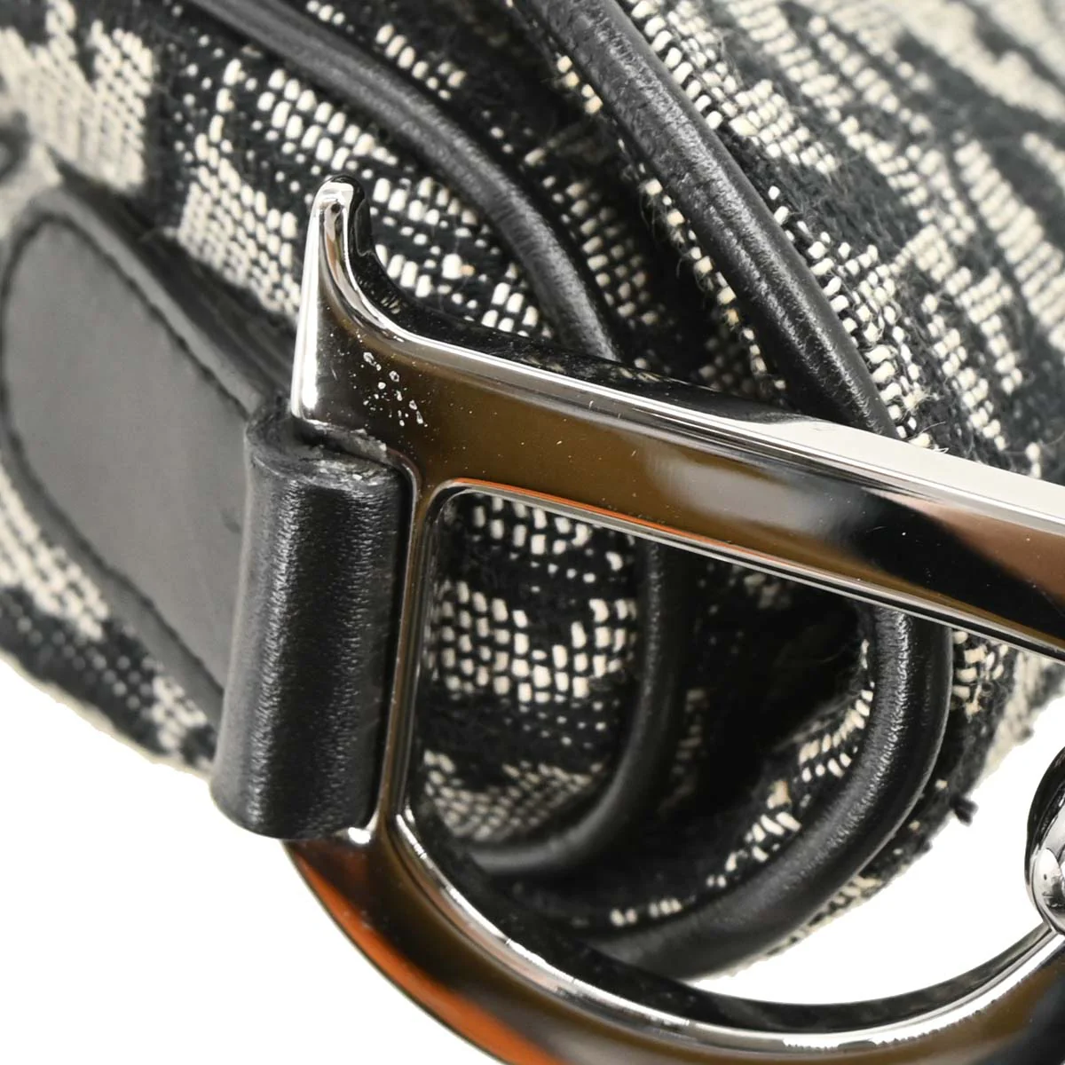 Christian Dior 2002 Black Trotter Saddle Handbag - Image 5