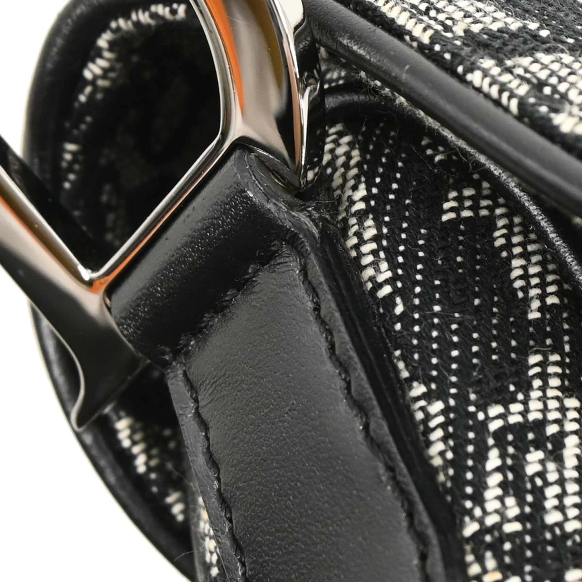 Christian Dior 2002 Black Trotter Saddle Handbag - Image 6