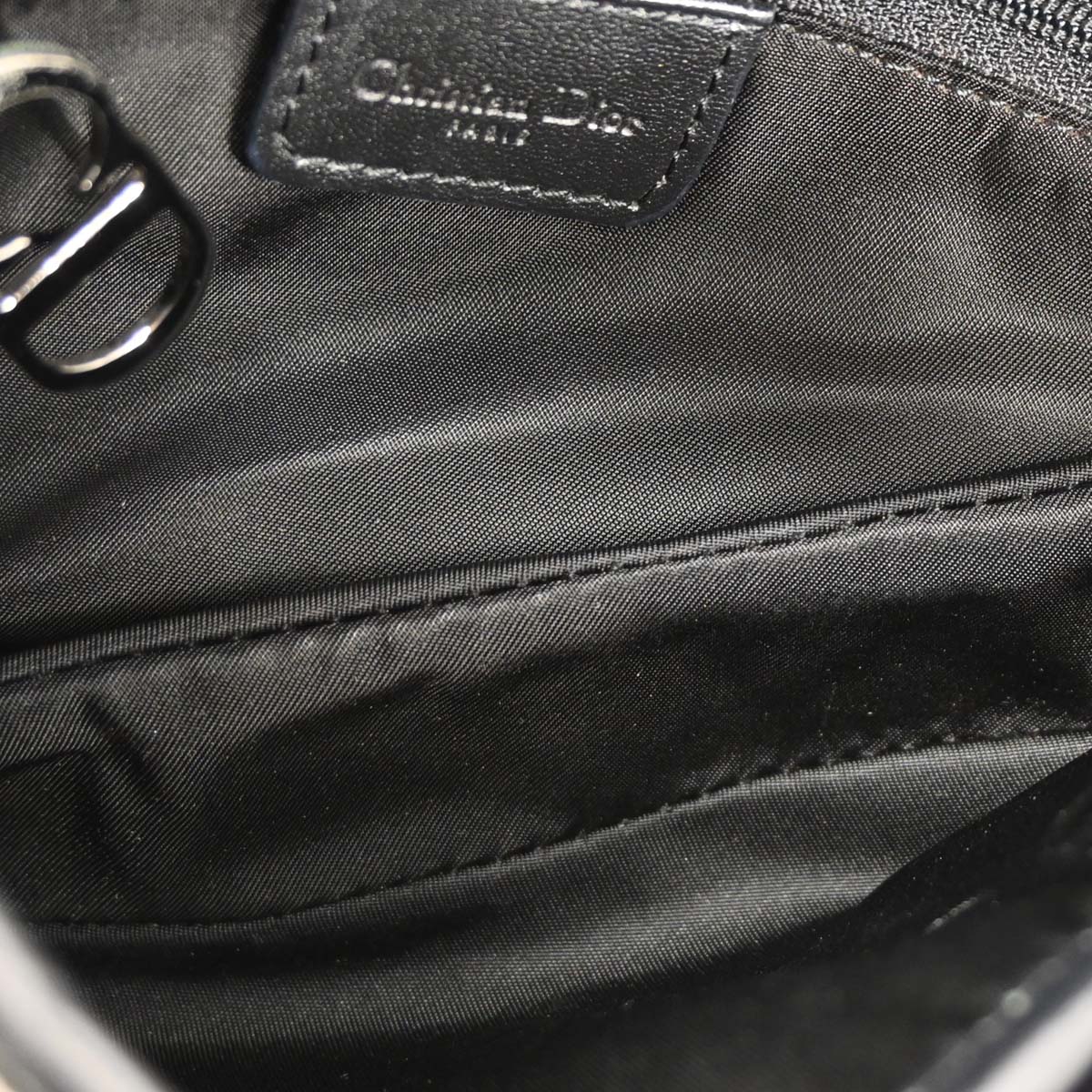 Christian Dior 2002 Black Trotter Saddle Handbag - Image 8