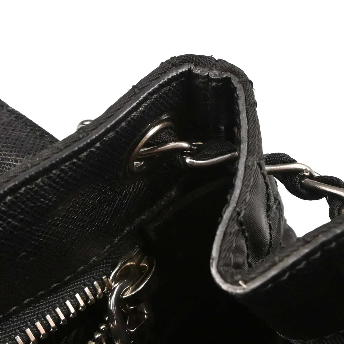 Prada Black Nylon Shoulder Bag - Image 7