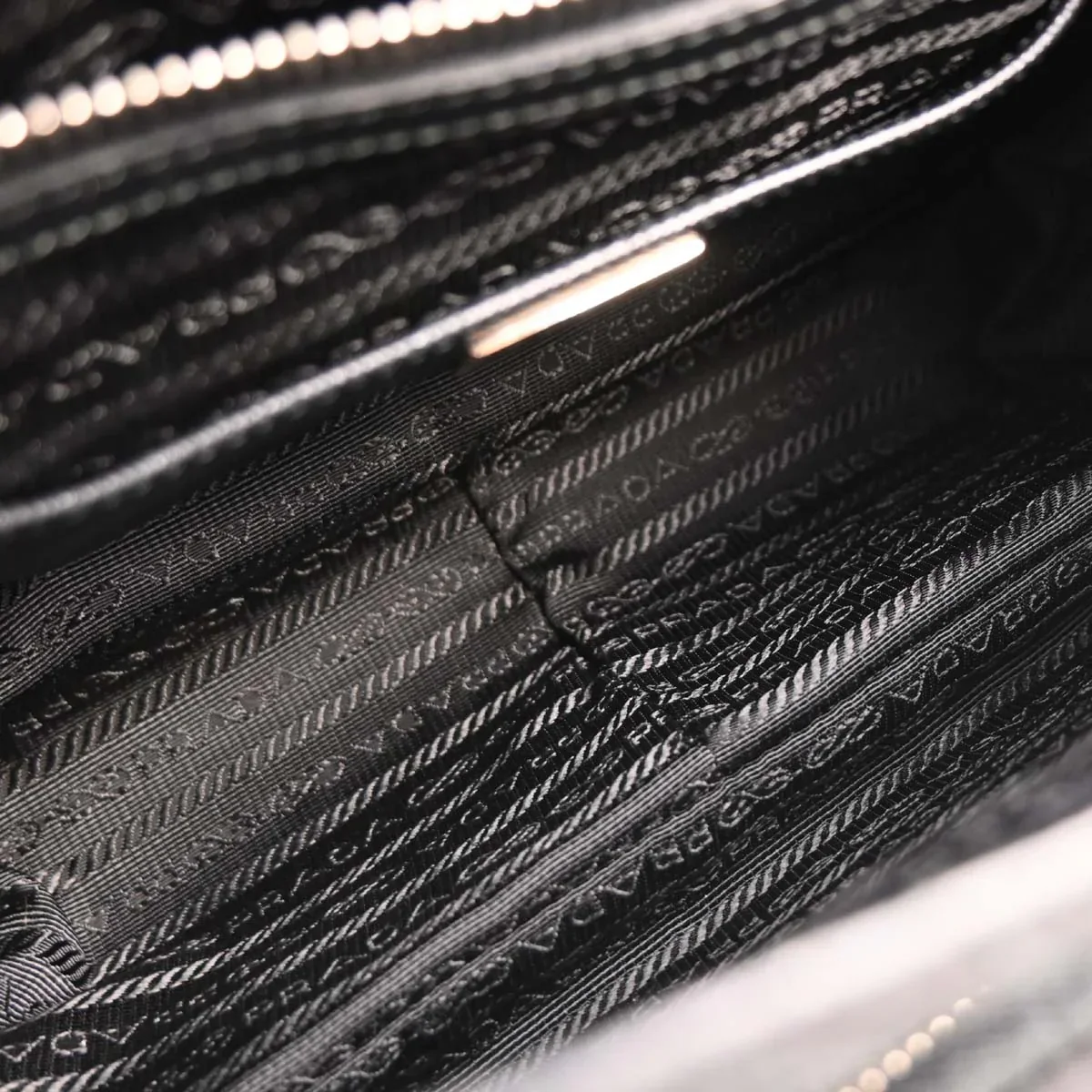 Prada Black Nylon Shoulder Bag - Image 8
