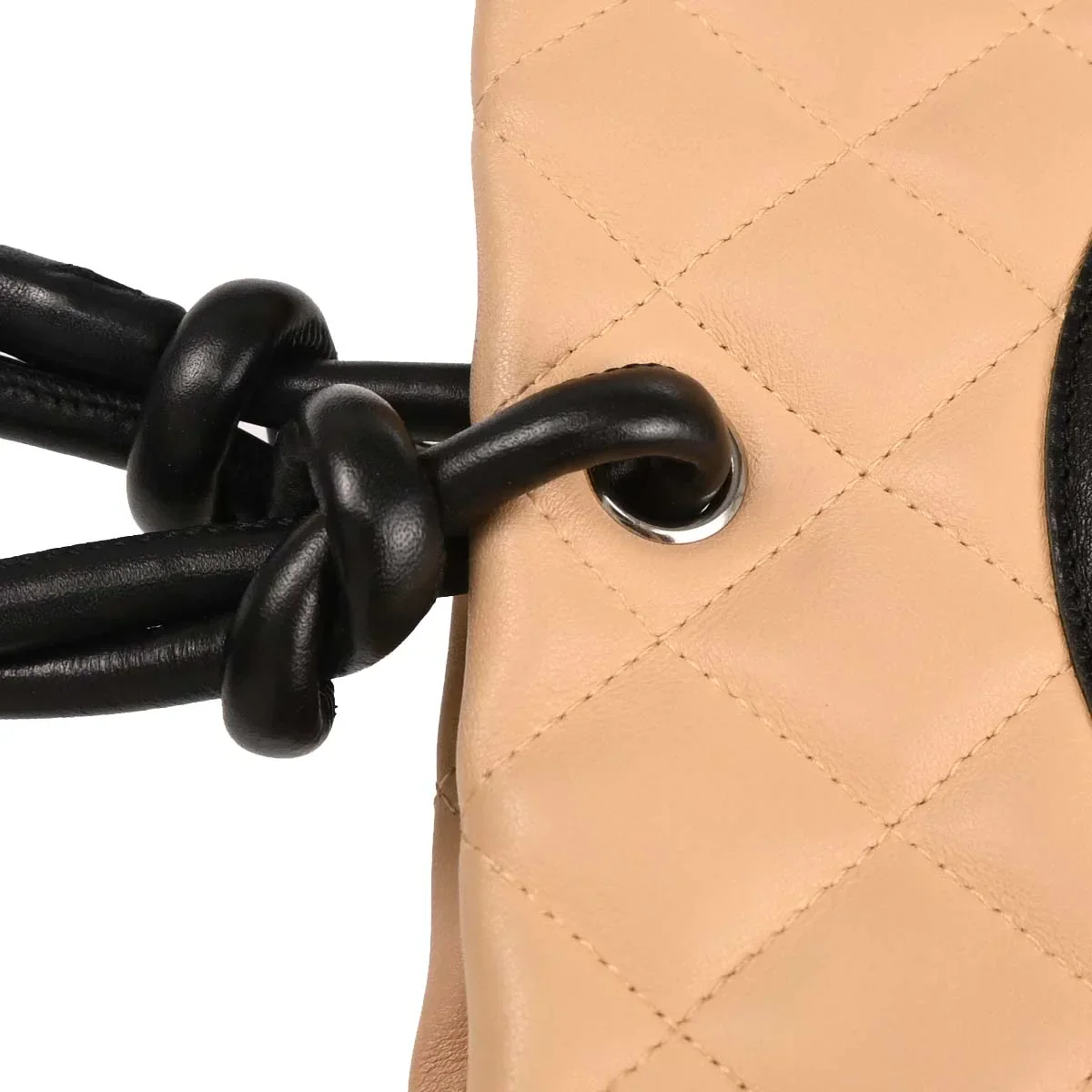 Chanel 2003-2004 Beige Calfskin Cambon Ligne Tote Handbag - Image 6