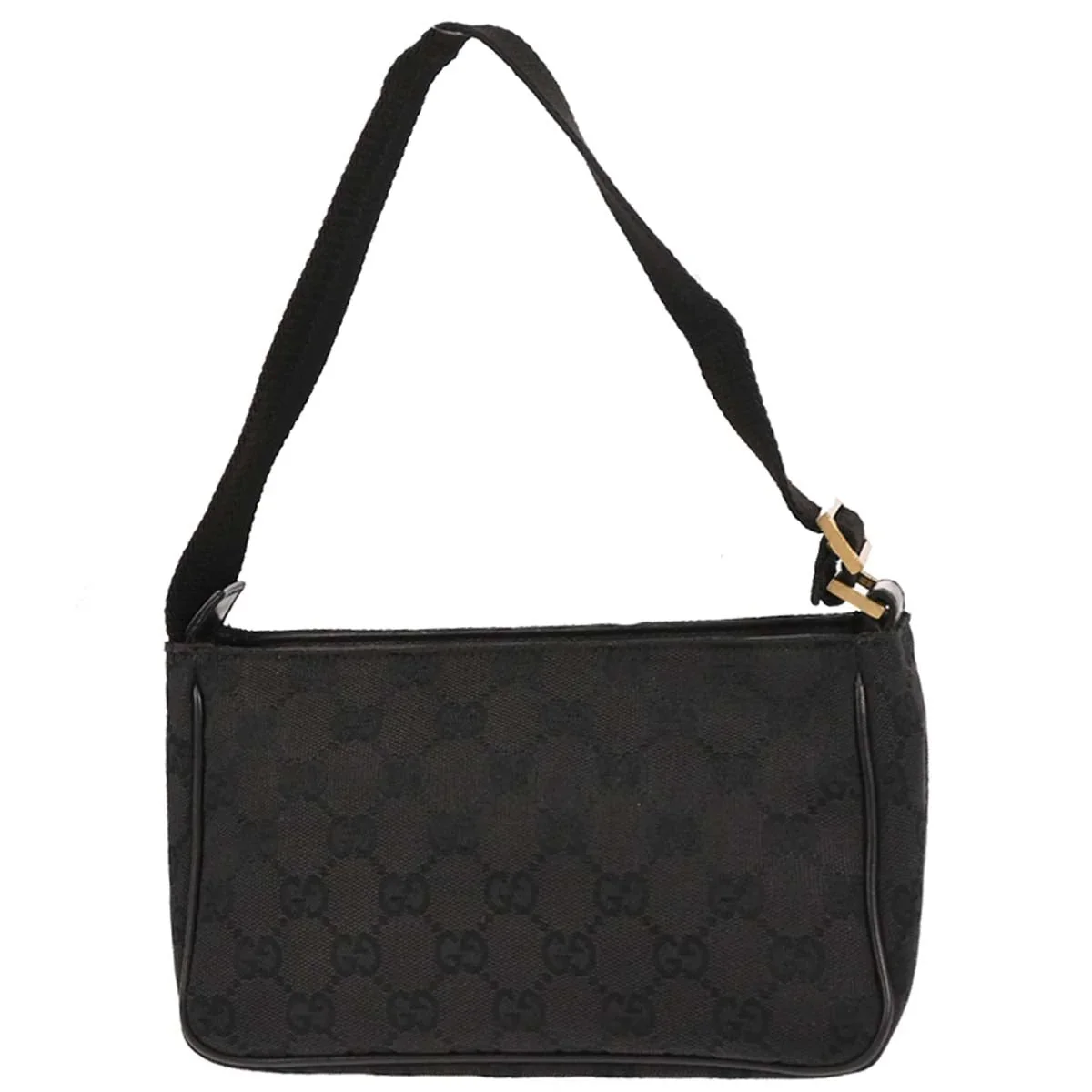 Gucci Black Canvas GG Handbag - Image 2