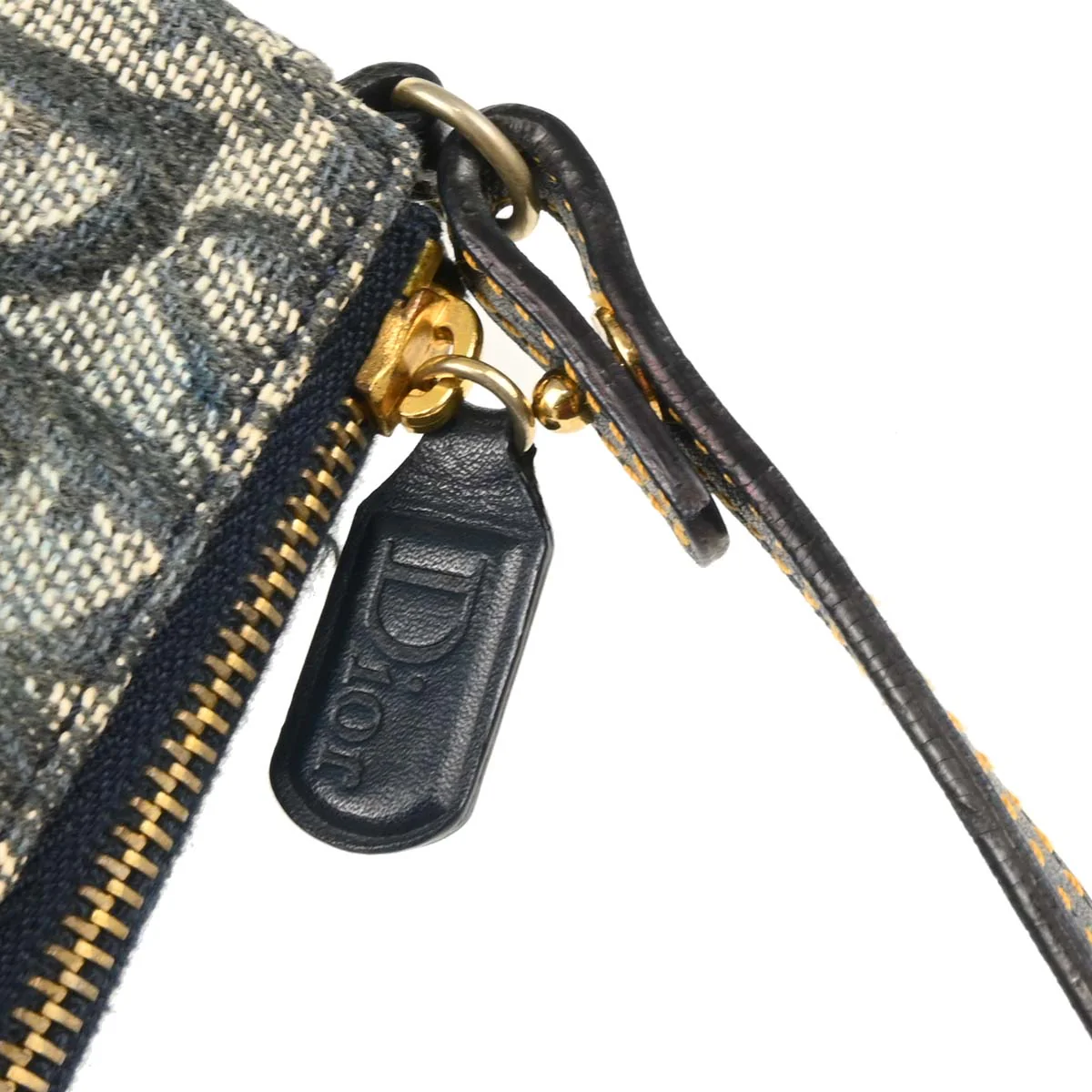 Christian Dior 2001 Navy Trotter Saddle Handbag - Image 6