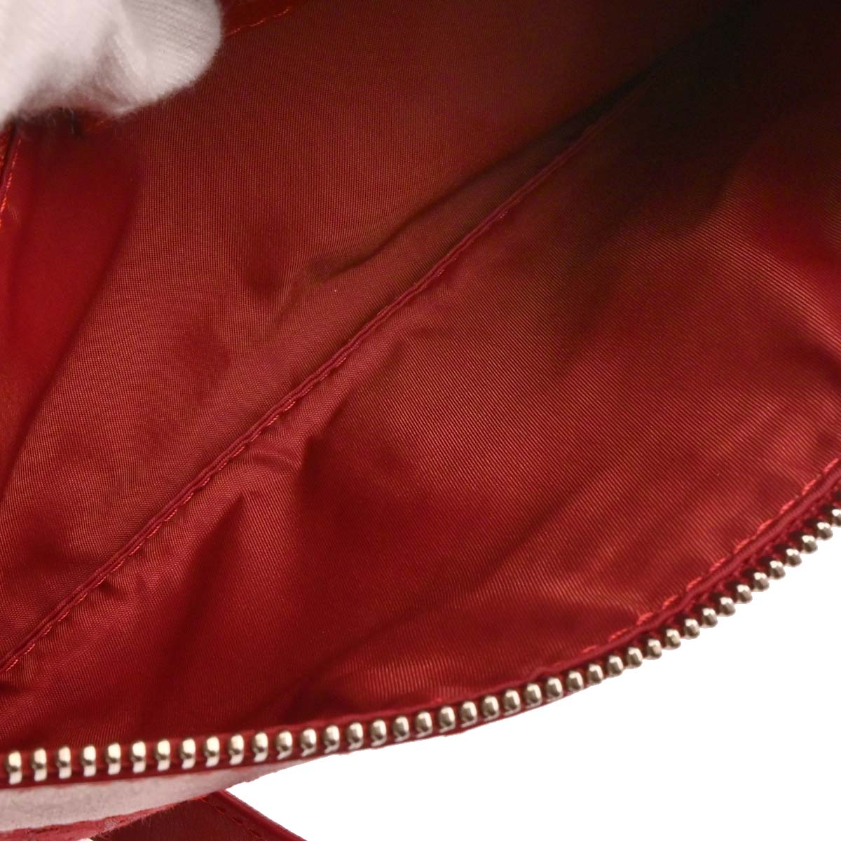 Christian Dior 2003 Red Canvas Trotter Shoulder Bag - Image 7