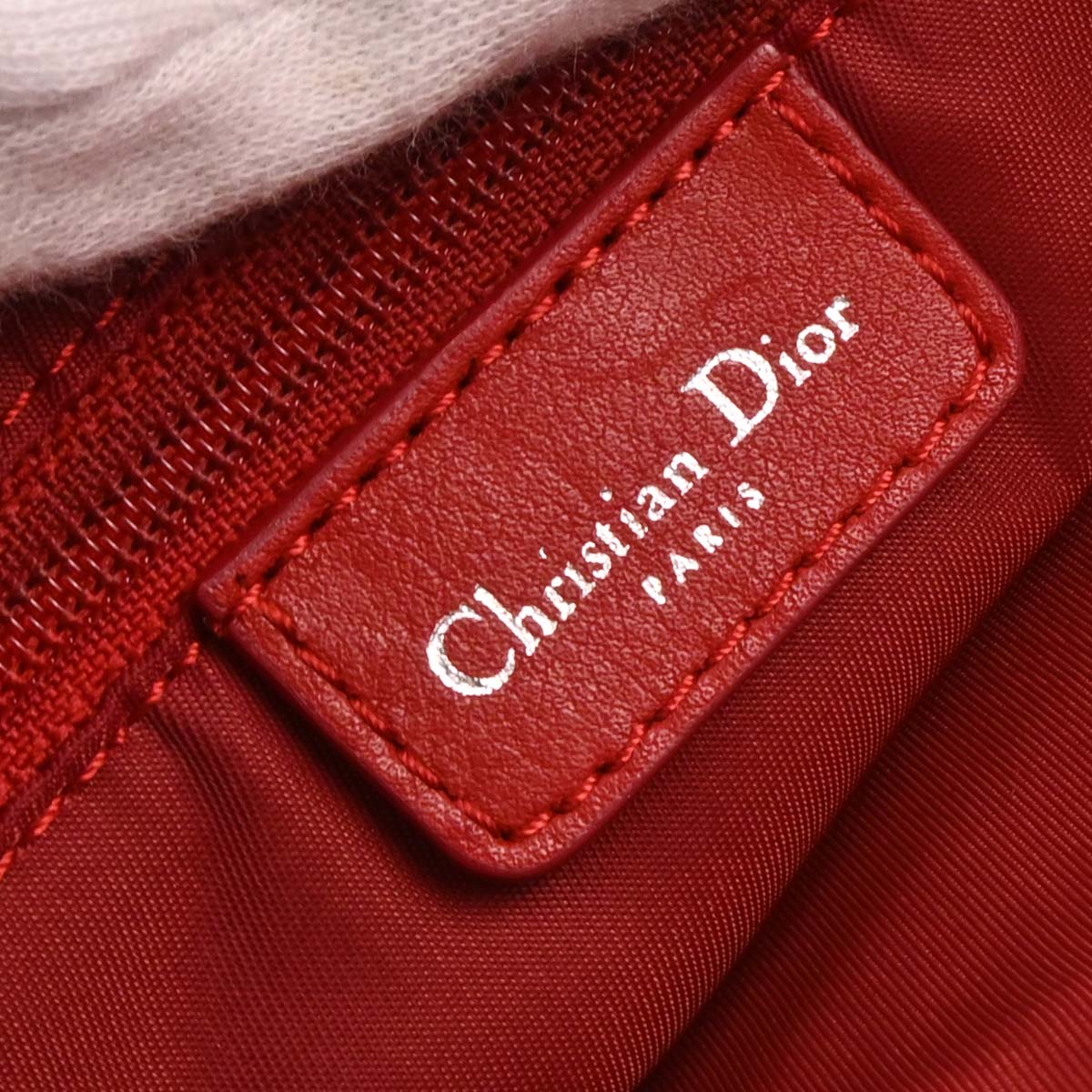 Christian Dior 2003 Red Canvas Trotter Shoulder Bag - Image 8