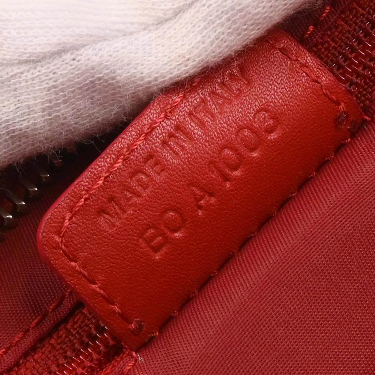 Christian Dior 2003 Red Canvas Trotter Shoulder Bag - Image 9