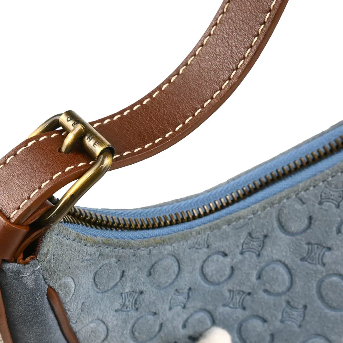 Celine Suede C Macadam Hobo Bag - Image 8