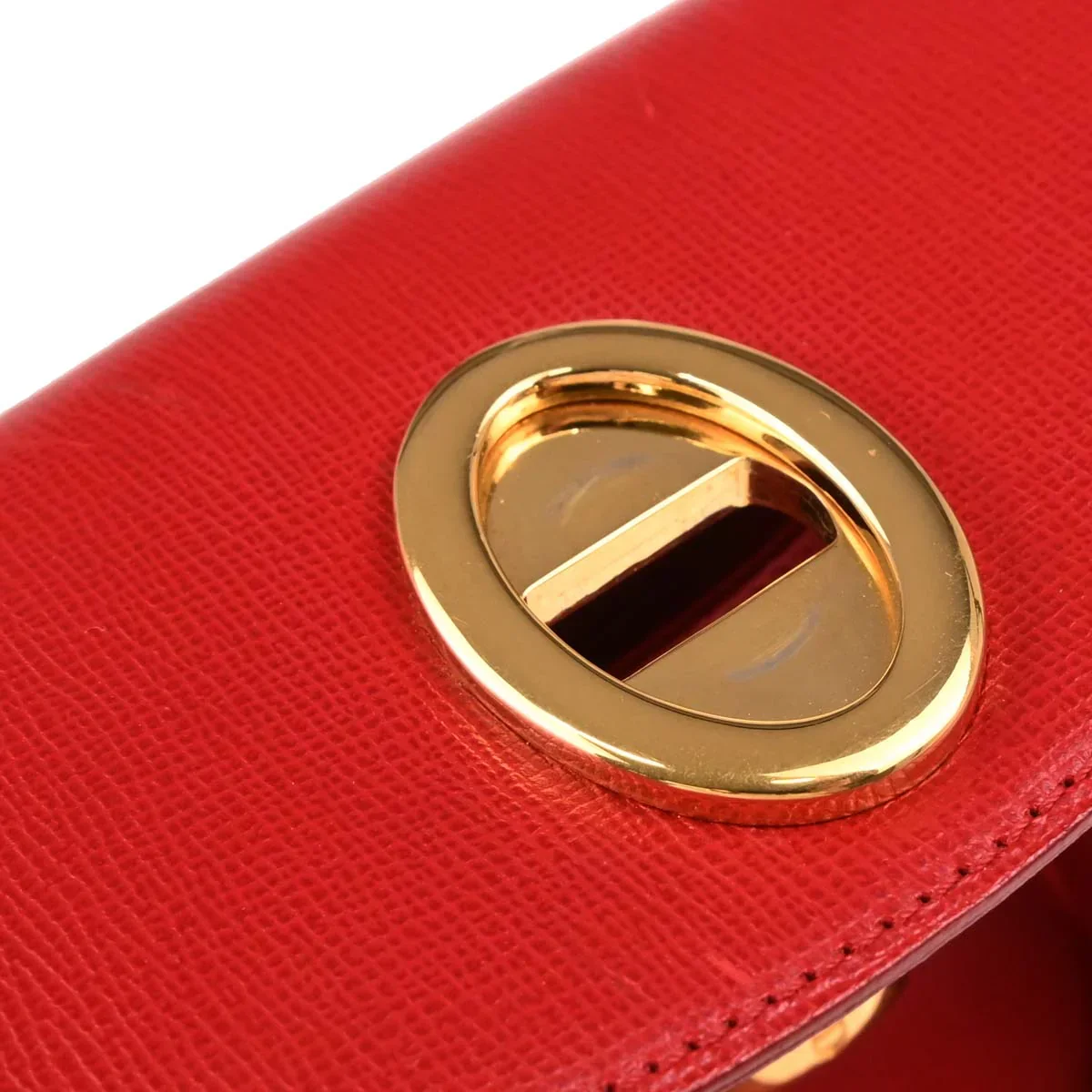 Christian Dior Red Leather Handbag - Image 6