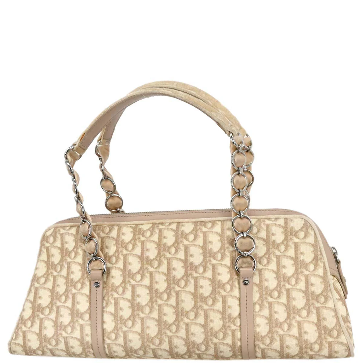 Christian Dior 2005 Beige PVC Romanttic Trotter Handbag - Image 2
