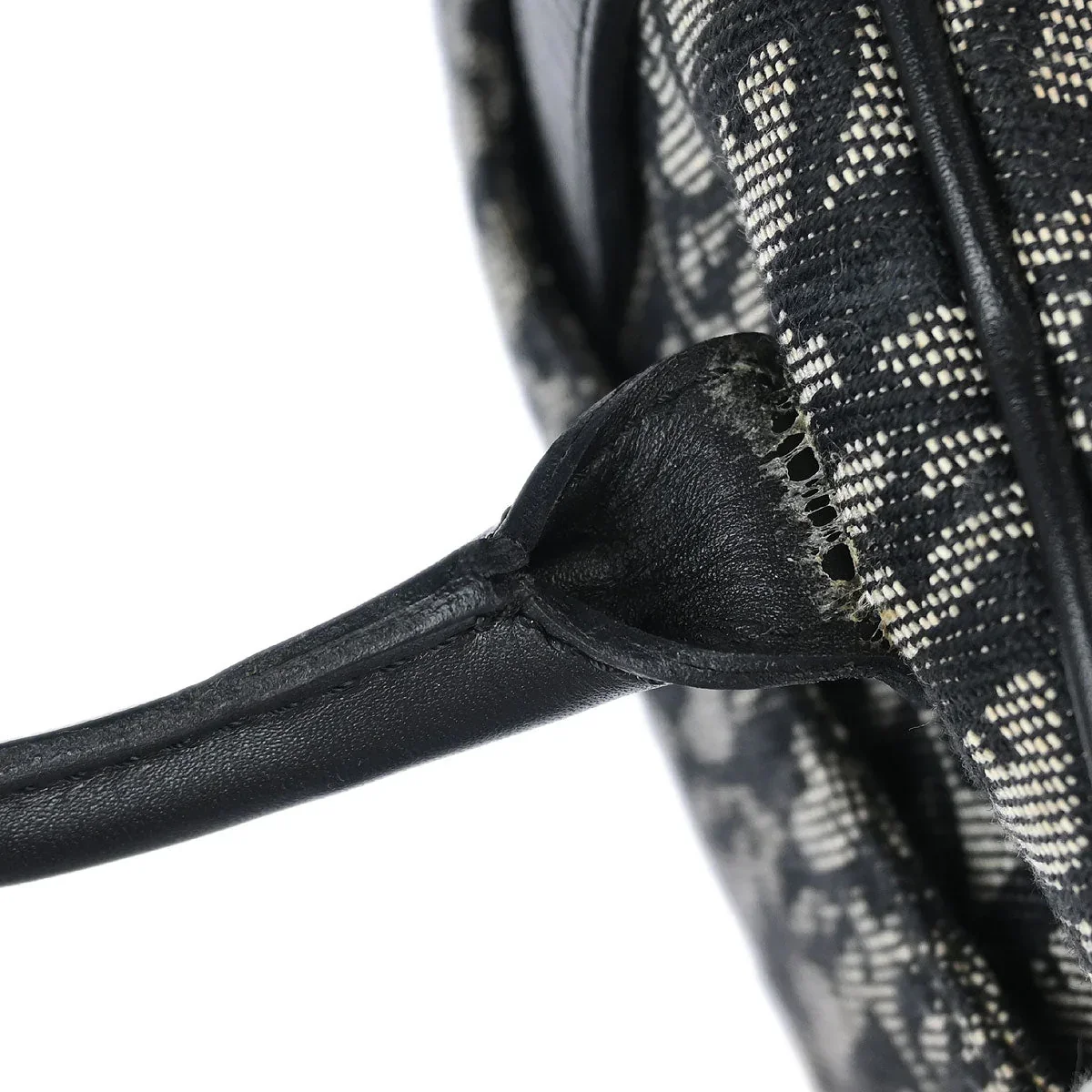 Christian Dior 2002 Black Double Saddle Trotter Handbag - Image 6