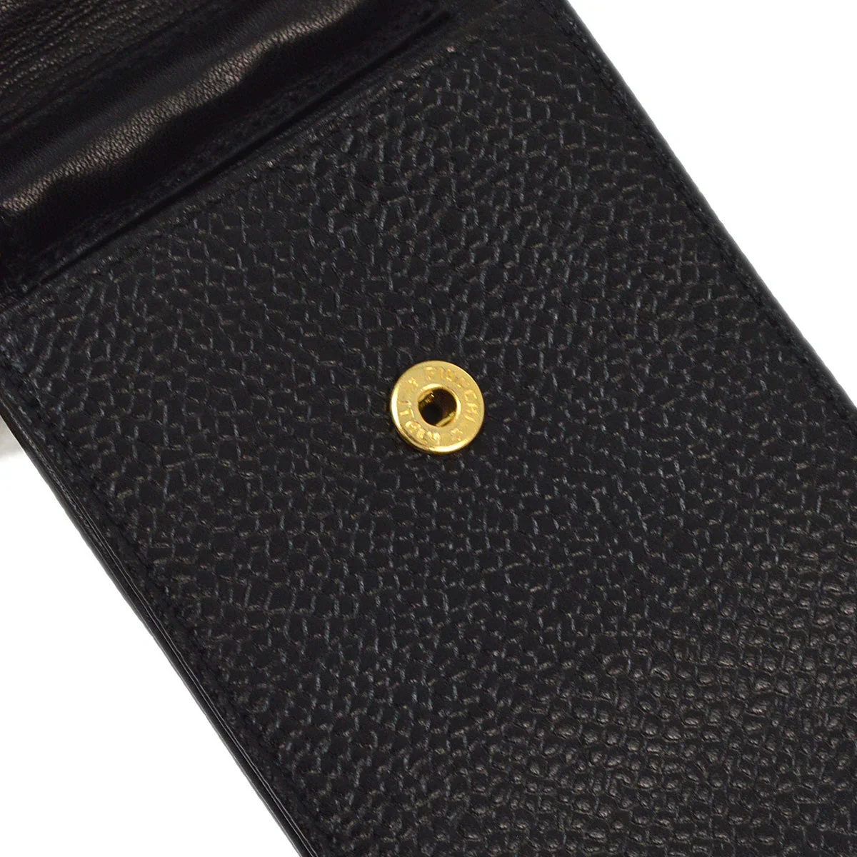 Chanel 1994-1996 Black Caviar Chain Shoulder Bag Pochette Case - Image 7