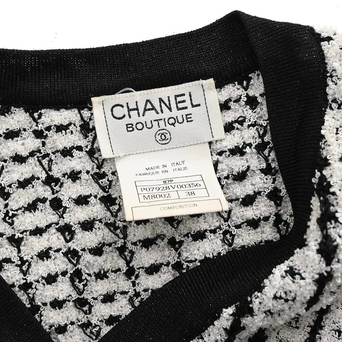 Chanel Sleeveless Vest Sweater Top White 97P #38 - Image 8