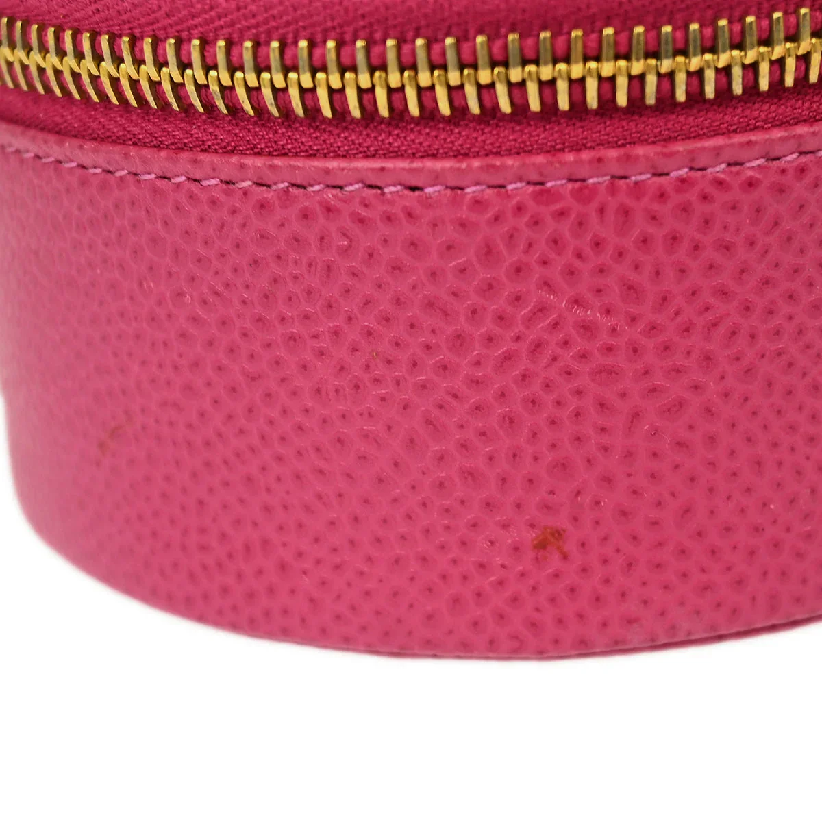 Chanel Pink Caviar Jewelry Case Pouch - Image 4