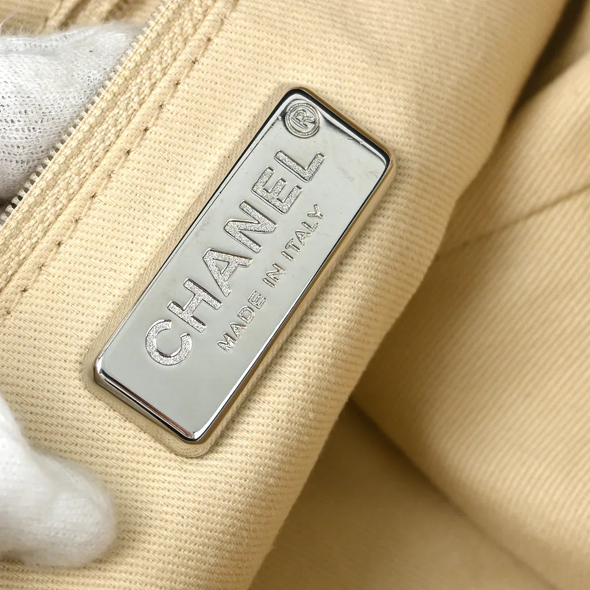 Chanel 2005-2006 Blue Denim Luxury Line Tote Handbag - Image 8