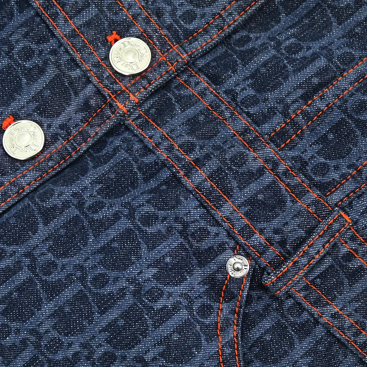 Christian 2006 Dior Denim Dress Indigo #36 - Image 5
