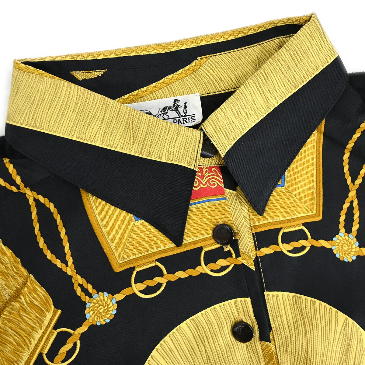 Hermes Polo Shirt Top Black #M - Image 3