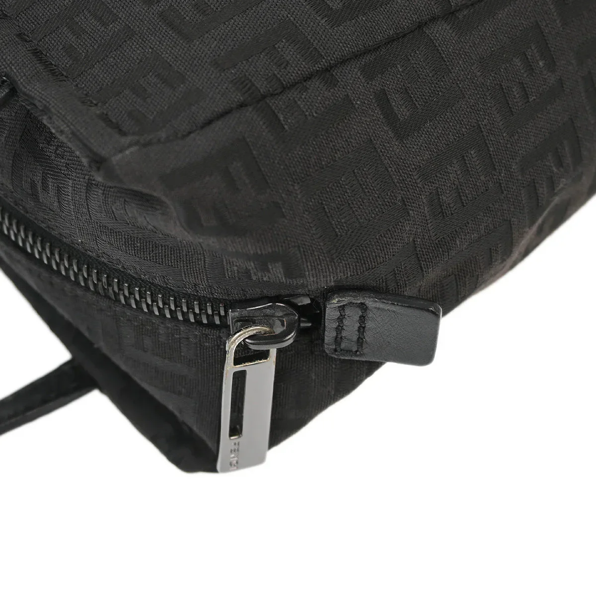 Fendi 2003 Black Zucchino Handbag - Image 5