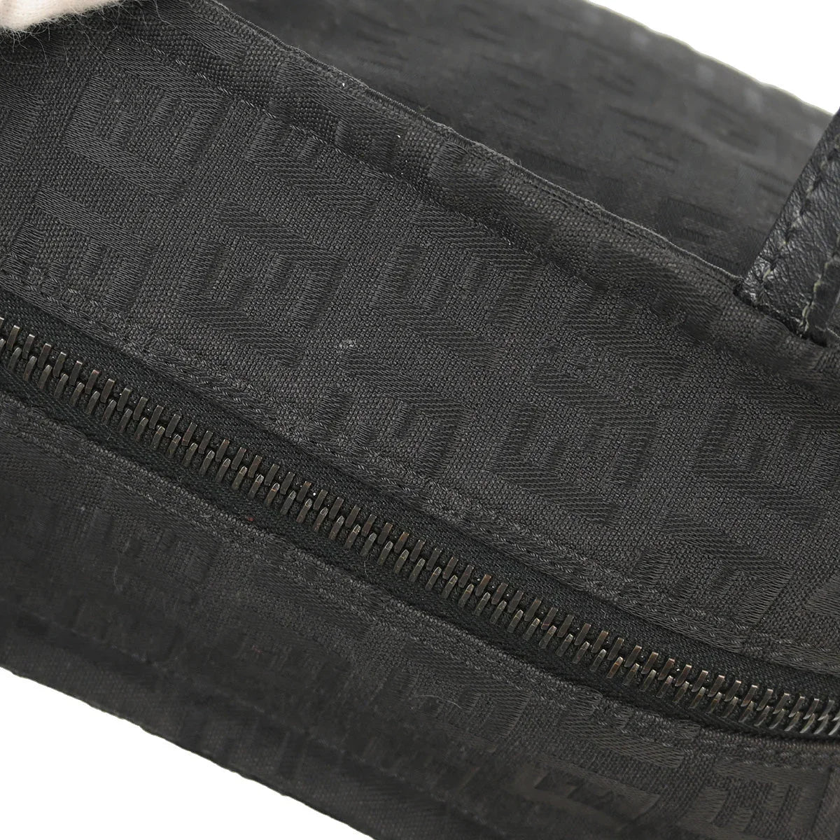 Fendi 2003 Black Zucchino Handbag - Image 7