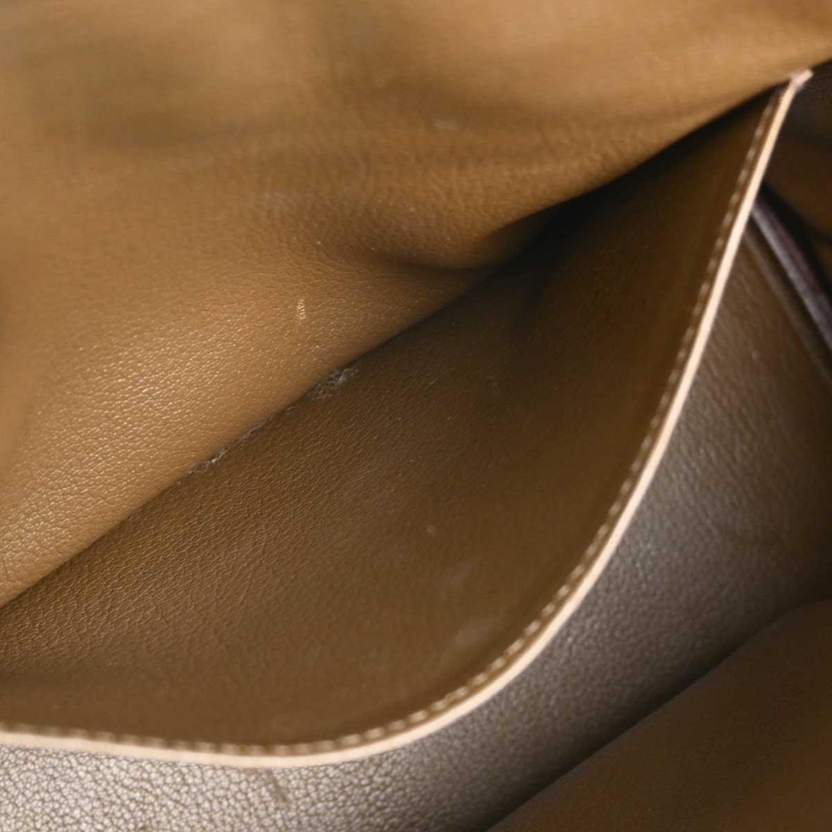 Hermes 2007 Taupe Gray Epsom Haut a Courroies 28 Handbag - Image 9